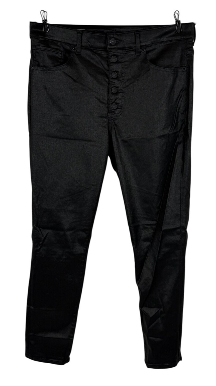 Express Shinny Black Sparkle Skinny High Rise Jeans 14R